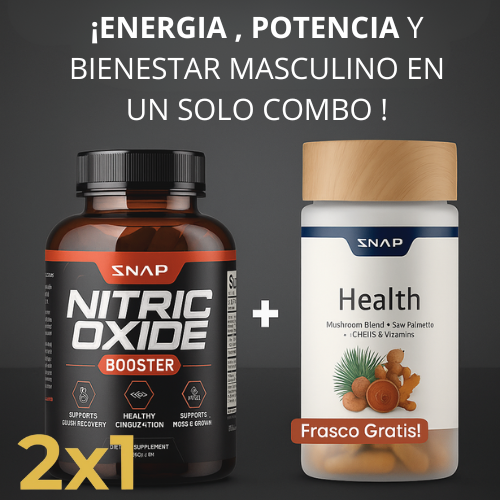 2X1 Pack de Masculinidad : Salud Prostática + Óxido Nítrico - Compra 1 LLeva 2