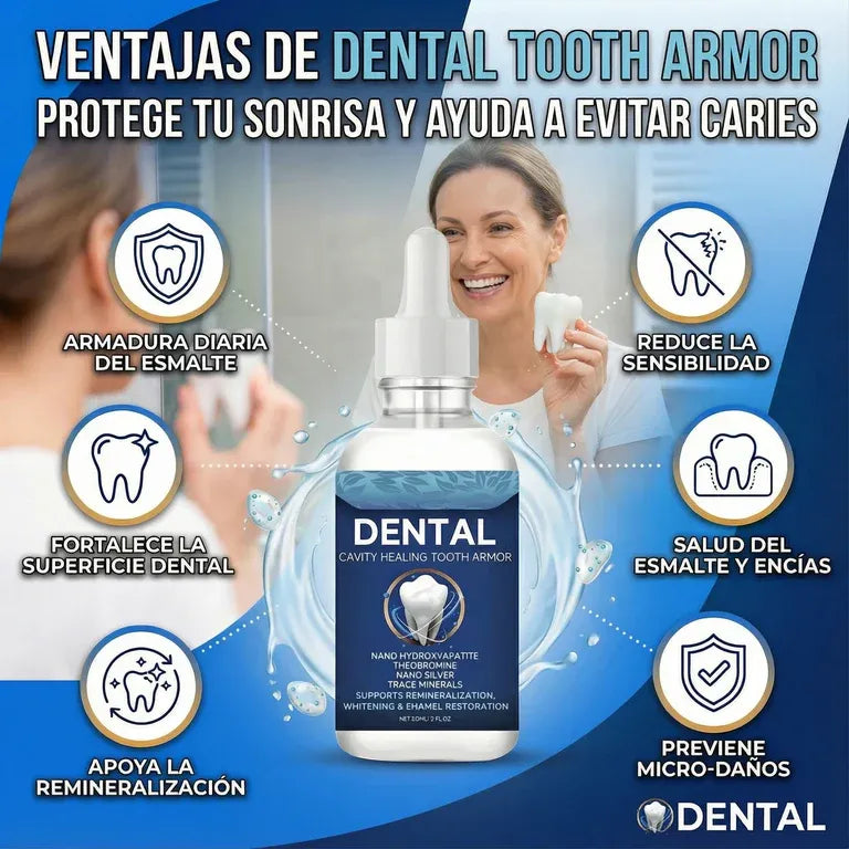 DENTAL FORTE | Restaurador Avanzado del Esmalte Dental 🦷 + Folleto informativo y modo de uso para tratamiento