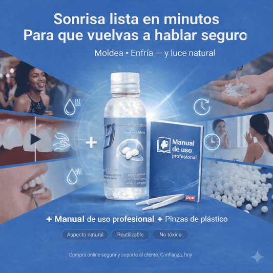 Gel Moldeable Dental | Tu diente renace tu sonrisa vuelve  + Folleto Informativo ✅
