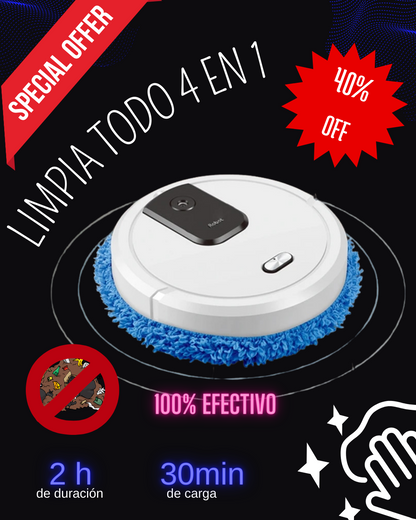 ROBOT INTELIGENTE DE LIMPIEZA |4 en 1