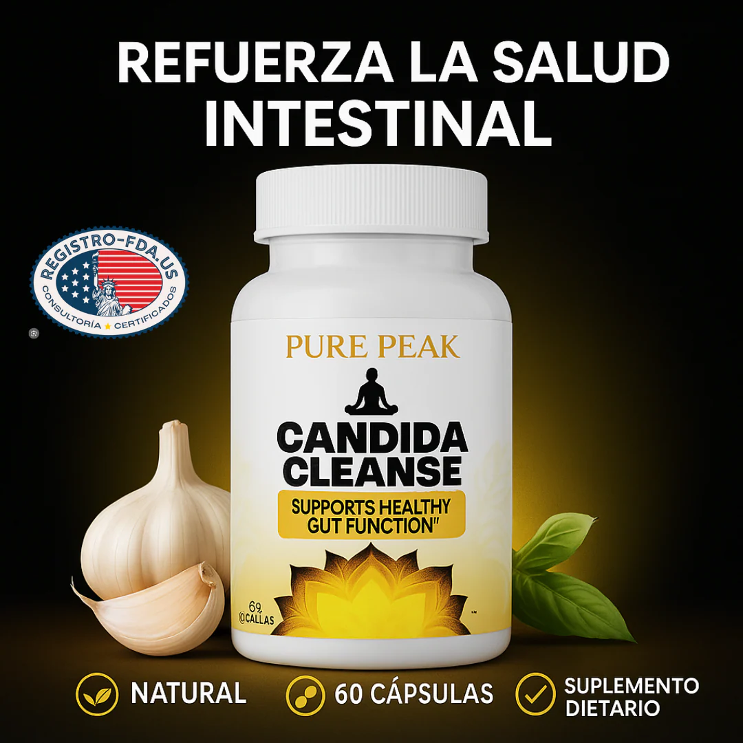 Candida Cleanse® – Fórmula Ayurvédica que Reduce Antojos, Hinchazón y Fatiga, Mejora tu Potencia y Salud Digestiva
