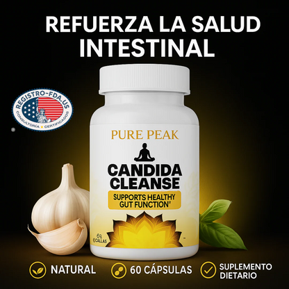 Candida Cleanse® – Fórmula Ayurvédica que Reduce Antojos, Hinchazón y Fatiga, Mejora tu Potencia y Salud Digestiva