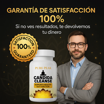 Candida Cleanse® – Fórmula Ayurvédica que Reduce Antojos, Hinchazón y Fatiga, Mejora tu Potencia y Salud Digestiva