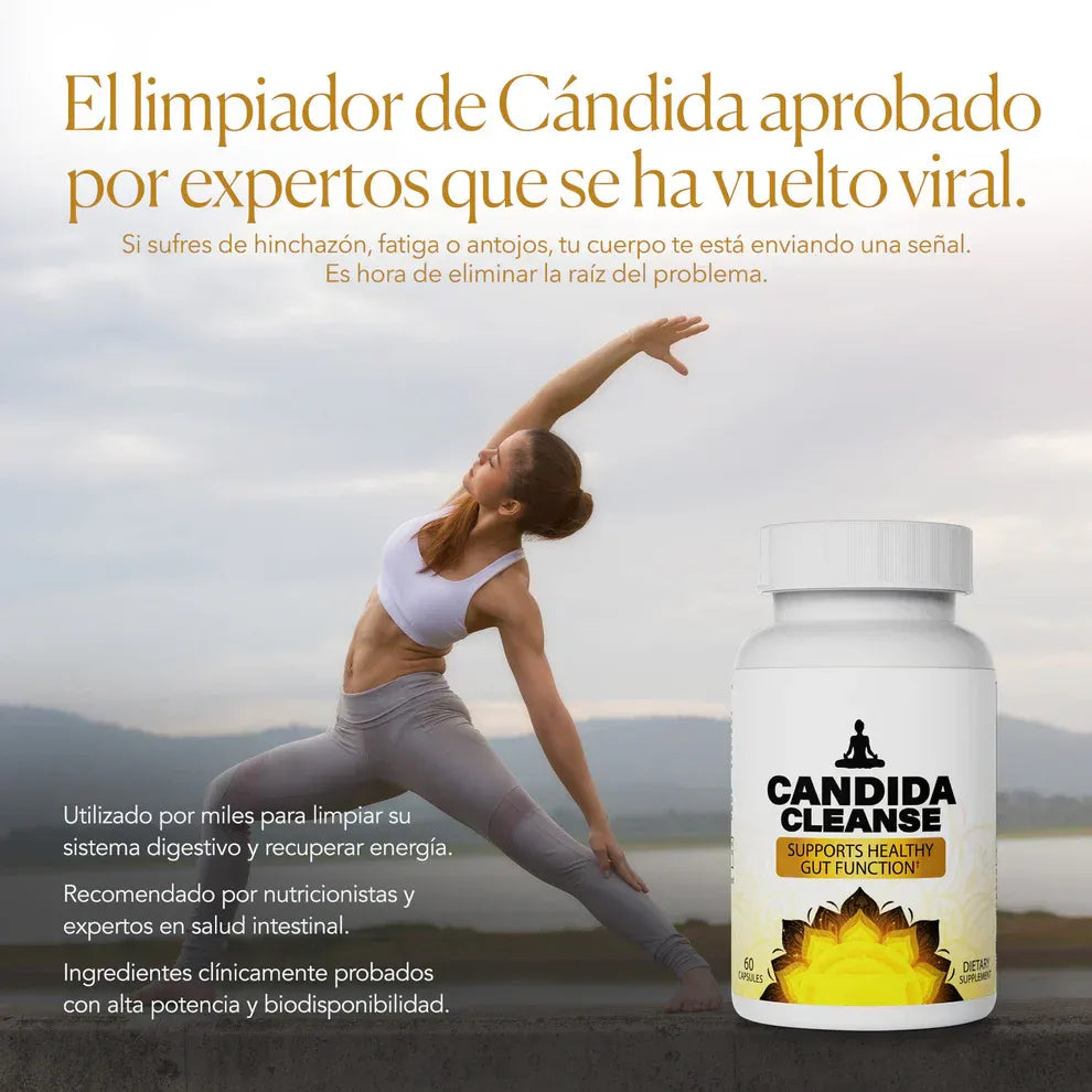 Candida Cleanse® – Fórmula Ayurvédica que Reduce Antojos, Hinchazón y Fatiga, Mejora tu Potencia y Salud Digestiva