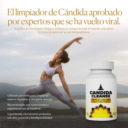 Candida Cleanse® – Fórmula Ayurvédica que Reduce Antojos, Hinchazón y Fatiga, Mejora tu Potencia y Salud Digestiva