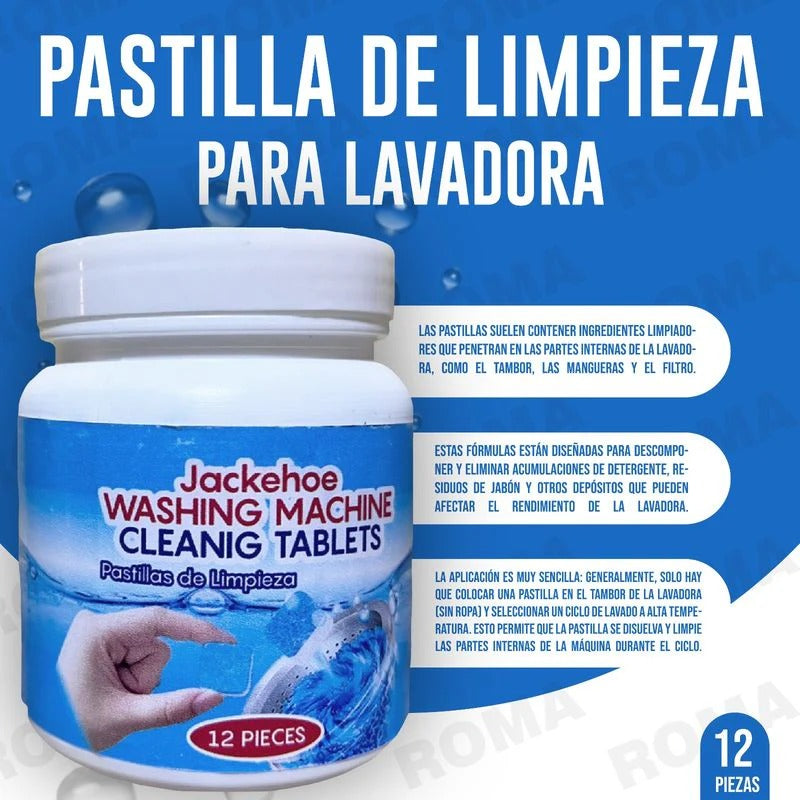 🔥2X1🔥💊 PASTILLAS PARA LAVADORAS PREMIUM - ❌ ELIMINA EL MAL OLOR Y BACTERIAS 🦠