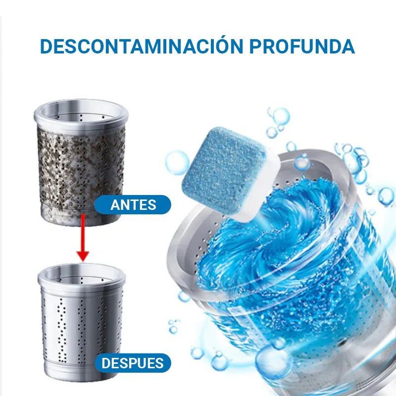 🔥2X1🔥💊 PASTILLAS PARA LAVADORAS PREMIUM - ❌ ELIMINA EL MAL OLOR Y BACTERIAS 🦠